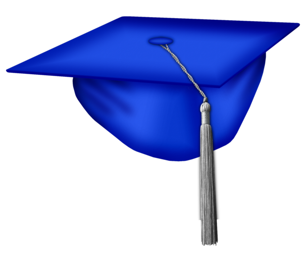 Free Graduation Angle Electric Blue Clipart Clipart Transparent Background