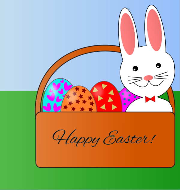Free Rabbit Text Rabbit Easter Clipart Clipart Transparent Background