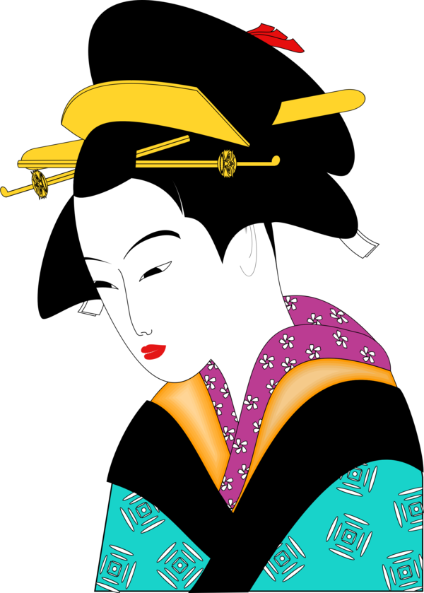 Free Woman Woman Nose Geisha Clipart Clipart Transparent Background