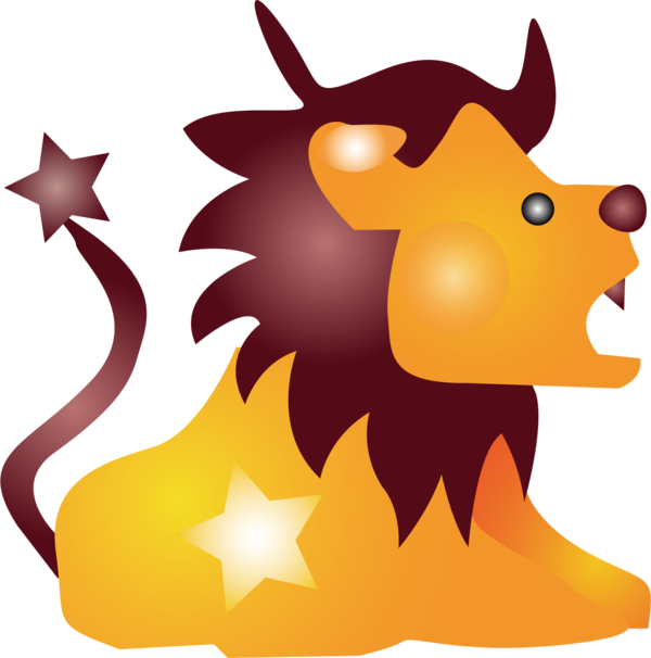 Free Lion Cartoon Snout Tail Clipart Clipart Transparent Background