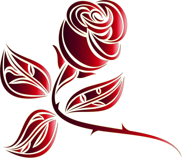 Free Rose Line Logo Wing Clipart Clipart Transparent Background