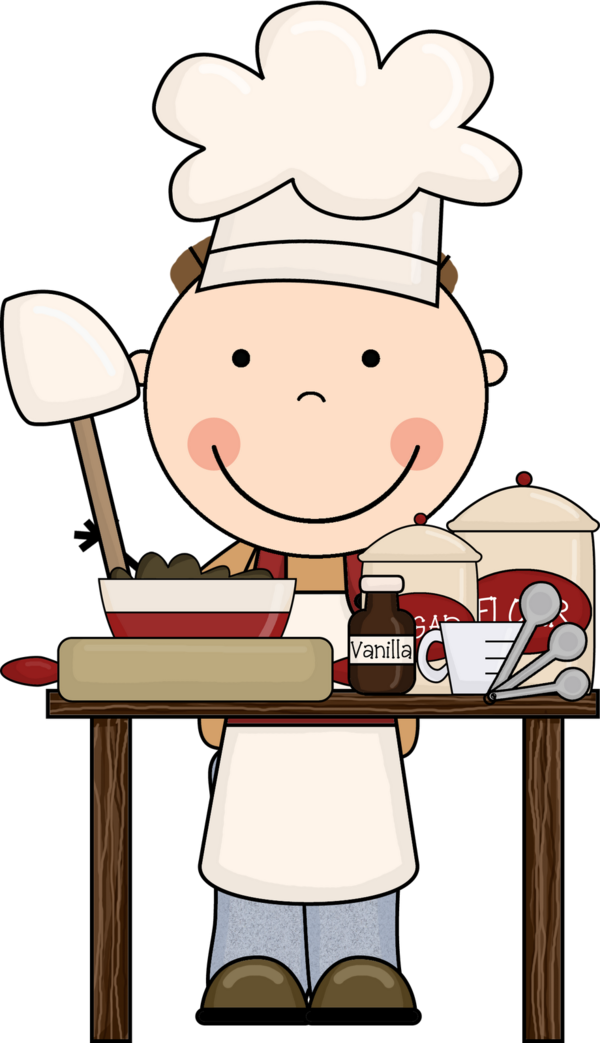 Free Joy Male Cook Food Clipart Clipart Transparent Background