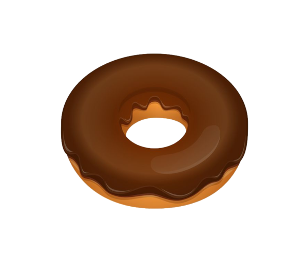 Free Coffee Doughnut Chocolate Glaze Clipart Clipart Transparent Background