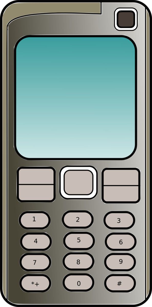 Free Office Mobile Phone Feature Phone Communication Device Clipart Clipart Transparent Background