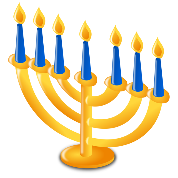 Free Hanukkah Candle Holder Line Menorah Clipart Clipart Transparent Background