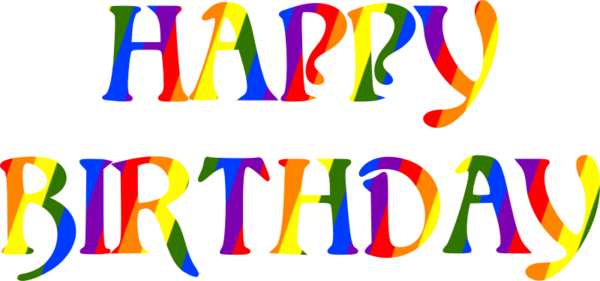 Free Birthday Text Line Area Clipart Clipart Transparent Background