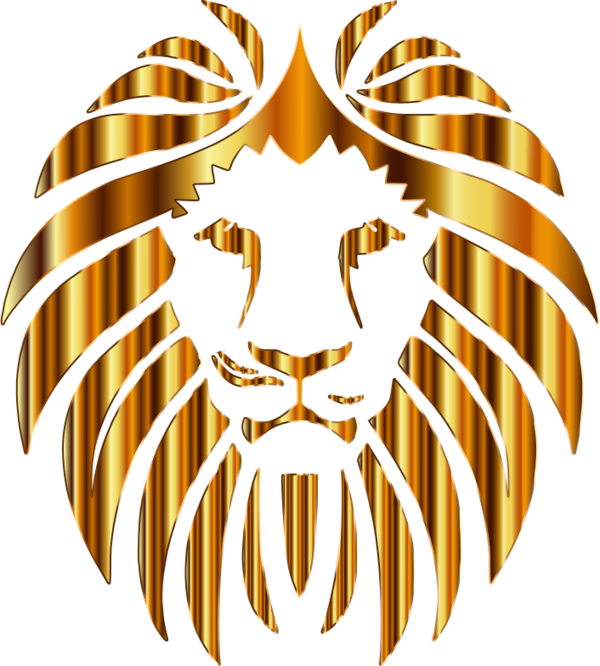 Free Lion Head Wing Line Clipart Clipart Transparent Background