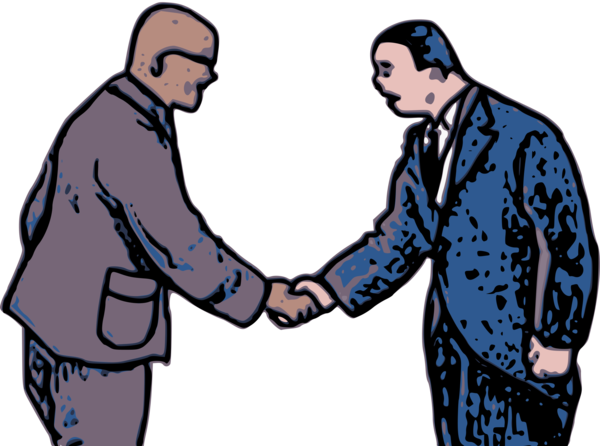Free Handshake Man Male Joint Clipart Clipart Transparent Background
