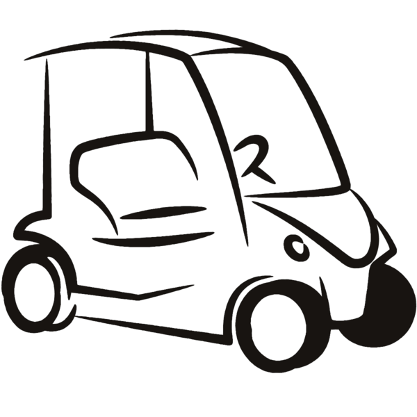 Free Golf Car Black And White Vehicle Door Clipart Clipart Transparent Background