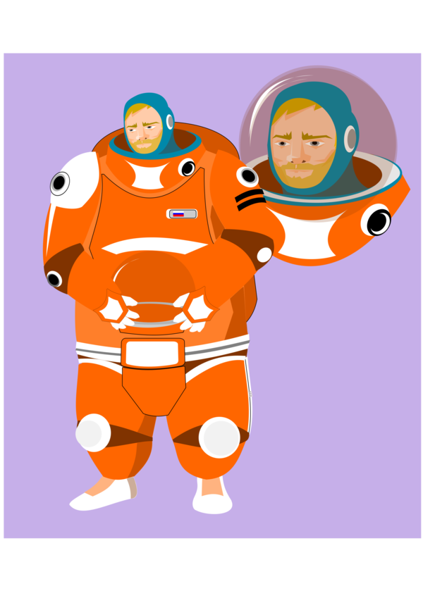 Free Astronaut Clothing Cartoon Line Clipart Clipart Transparent Background