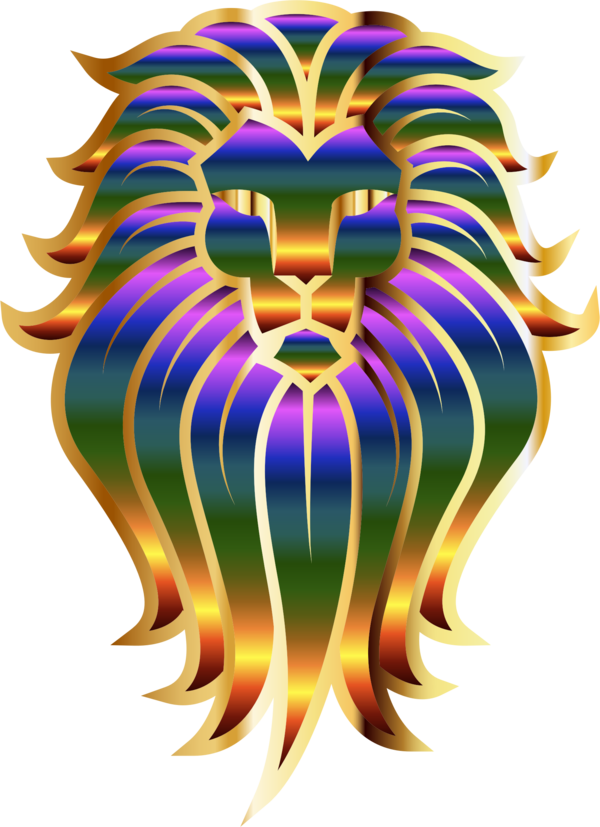 Free Lion Symmetry Symbol Clipart Clipart Transparent Background