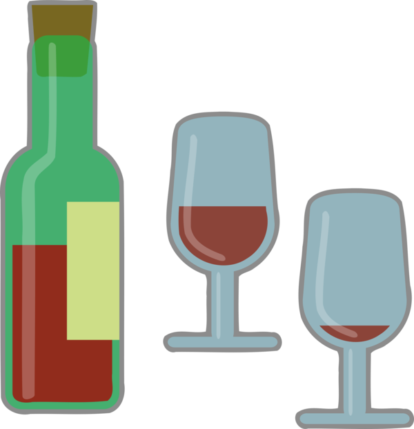 Free Wine Bottle Drinkware Stemware Clipart Clipart Transparent Background