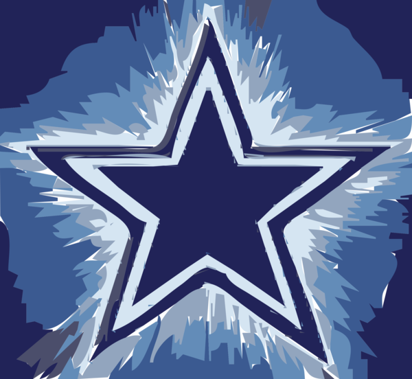 Free Football Star Symmetry Electric Blue Clipart Clipart Transparent Background