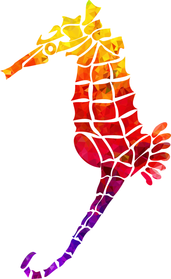 Free Tiger Line Seahorse Area Clipart Clipart Transparent Background