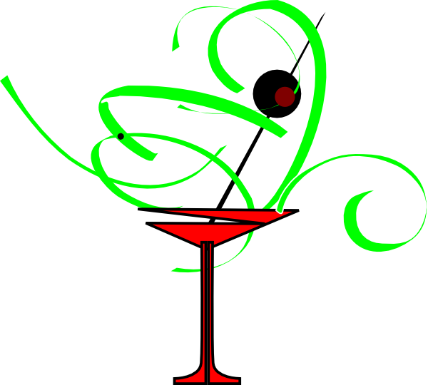 Free Martini Leaf Champagne Stemware Line Clipart Clipart Transparent Background