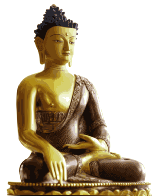 Free Buddhist Statue Sitting Classical Sculpture Clipart Clipart Transparent Background