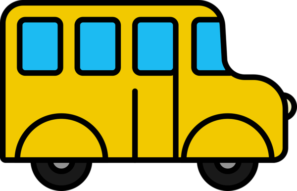 Free School Vehicle Transport Car Clipart Clipart Transparent Background