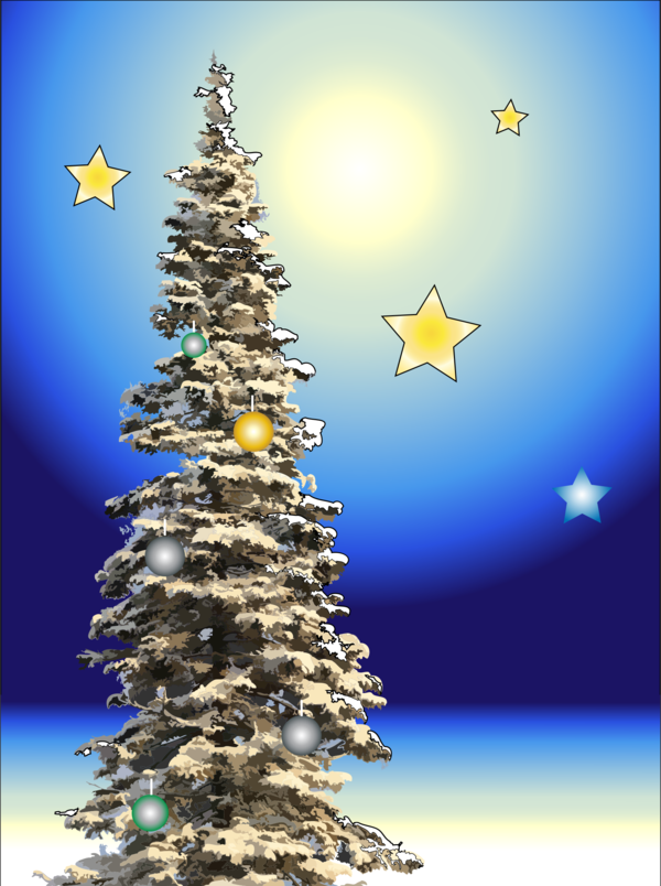Free Winter Christmas Tree Sky Tree Clipart Clipart Transparent Background