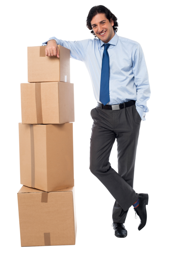 Free Delivery Standing Package Delivery Business Clipart Clipart Transparent Background