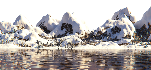 Free Winter Water Mountain Glacial Landform Clipart Clipart Transparent Background