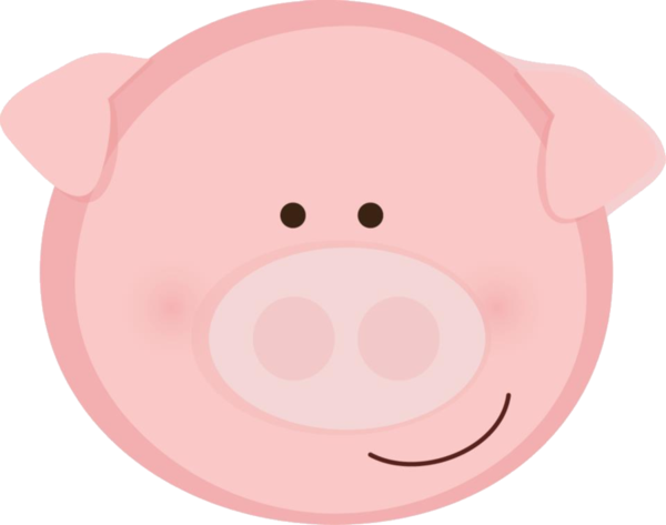 Free Pig Nose Pig Smile Clipart Clipart Transparent Background