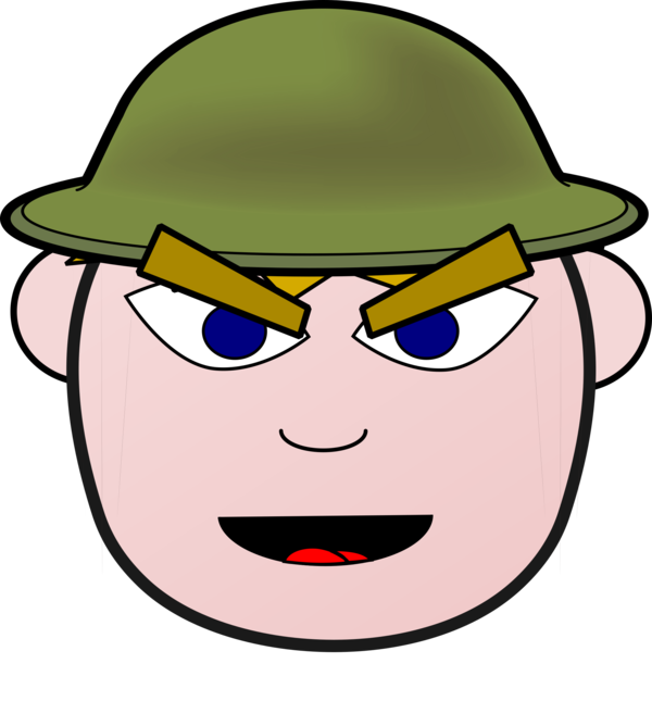Free Soldier Face Eyewear Facial Expression Clipart Clipart Transparent Background