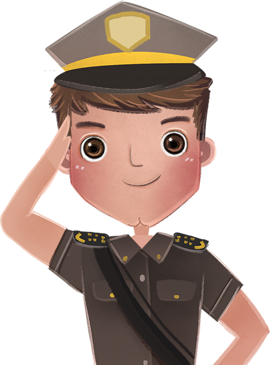 Free Police Cartoon Smile Clipart Clipart Transparent Background