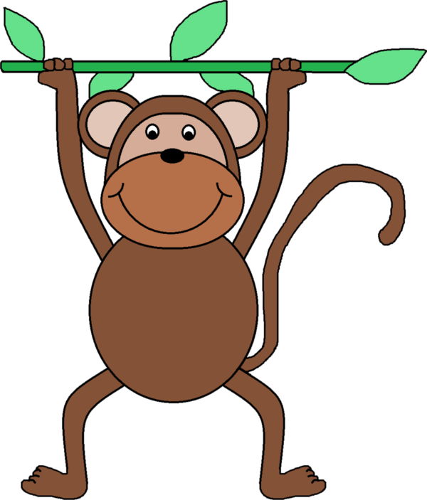Free Monkey Animal Figure Clipart Clipart Transparent Background