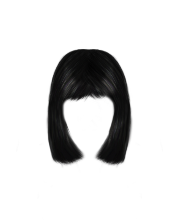 Free Woman Wig Black Hair Long Hair Clipart Clipart Transparent Background