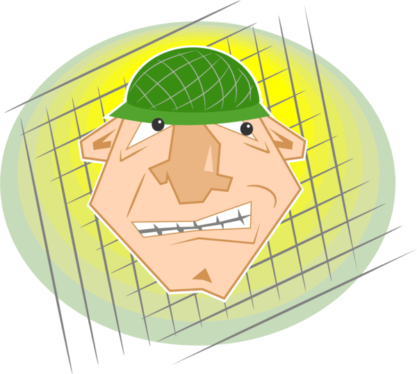 Free Soldier Face Facial Expression Cartoon Clipart Clipart Transparent Background