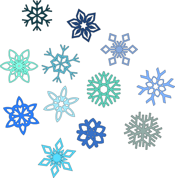 Free Snow Line Symmetry Flower Clipart Clipart Transparent Background