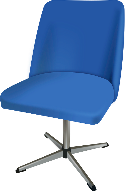 Free Office Chair Cobalt Blue Furniture Clipart Clipart Transparent Background