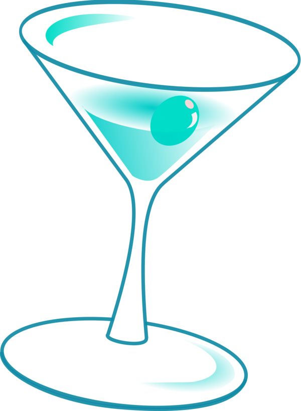 Free Cocktail Martini Glass Line Drinkware Clipart Clipart Transparent Background