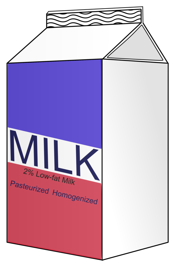 Free Milk Line Carton Clipart Clipart Transparent Background