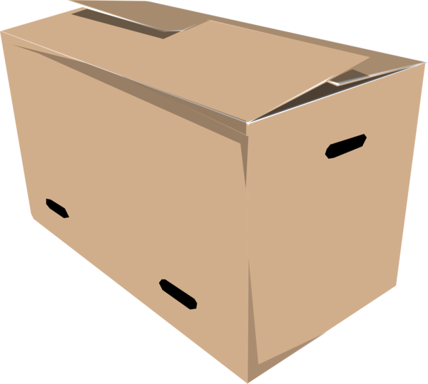 Free Delivery Box Carton Cardboard Clipart Clipart Transparent Background