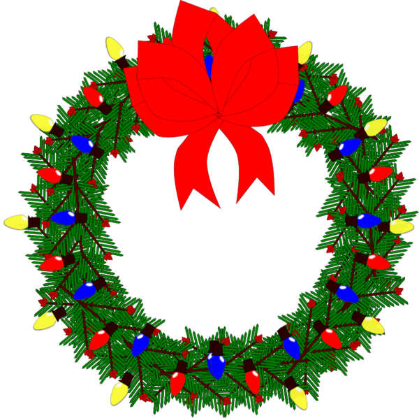 Free Christmas Leaf Wreath Christmas Decoration Clipart Clipart Transparent Background