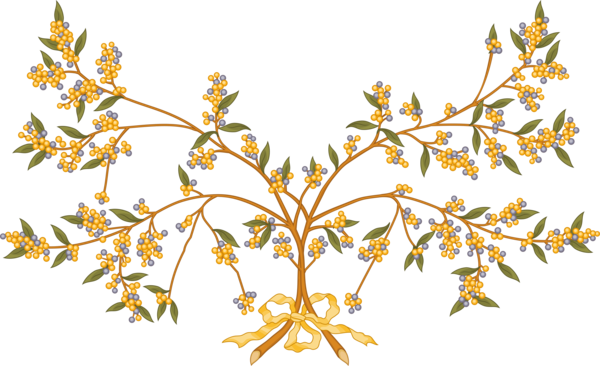 Free Tree Branch Leaf Flower Clipart Clipart Transparent Background