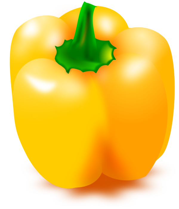 Free Winter Natural Foods Vegetable Yellow Pepper Clipart Clipart Transparent Background