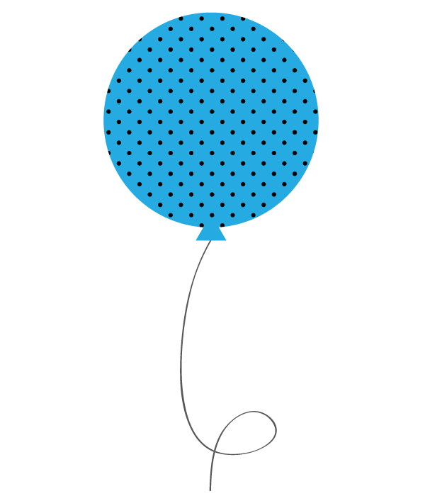 Free Birthday Turquoise Balloon Polka Dot Clipart Clipart Transparent Background