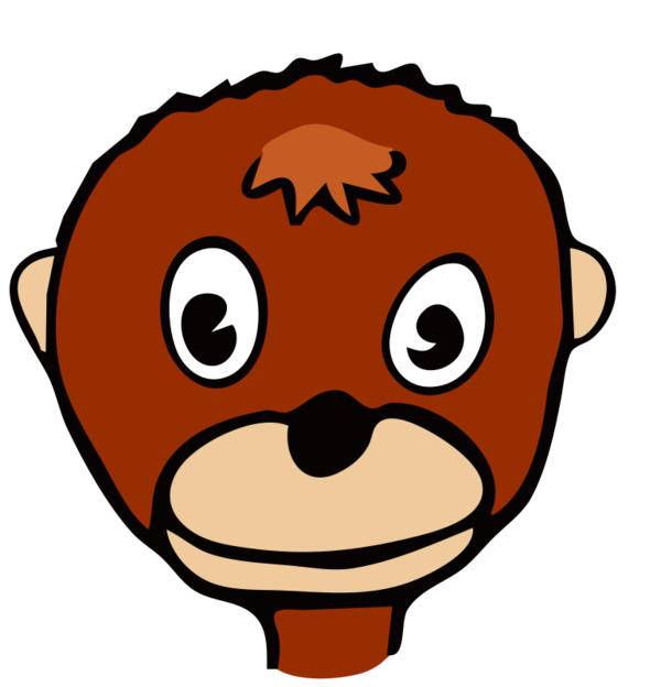 Free Monkey Nose Head Snout Clipart Clipart Transparent Background