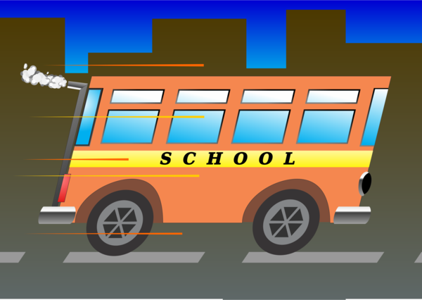Free School Vehicle Transport Car Clipart Clipart Transparent Background