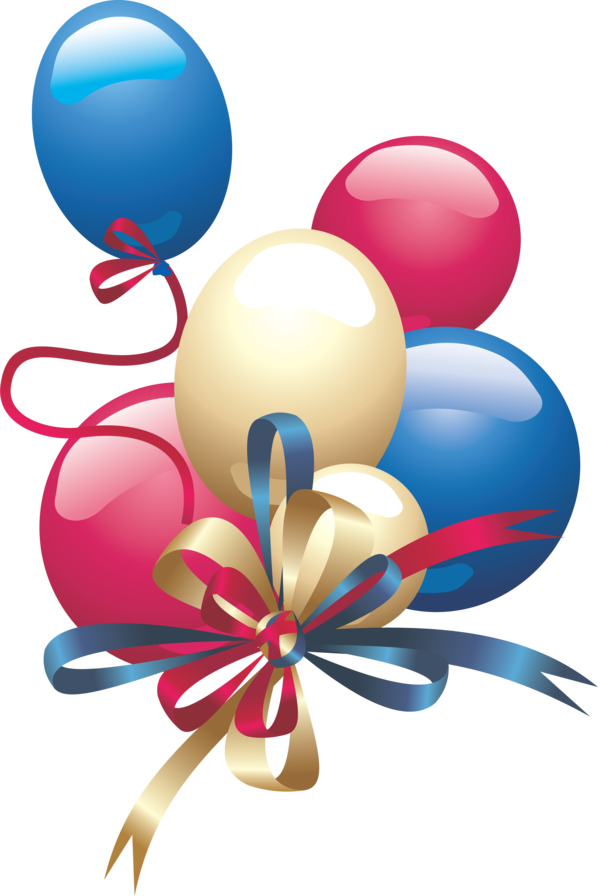 Free Birthday Balloon Party Supply Clipart Clipart Transparent Background