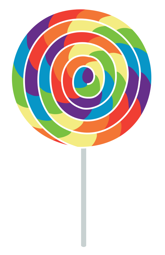 Free Candy Lollipop Spiral Line Clipart Clipart Transparent Background