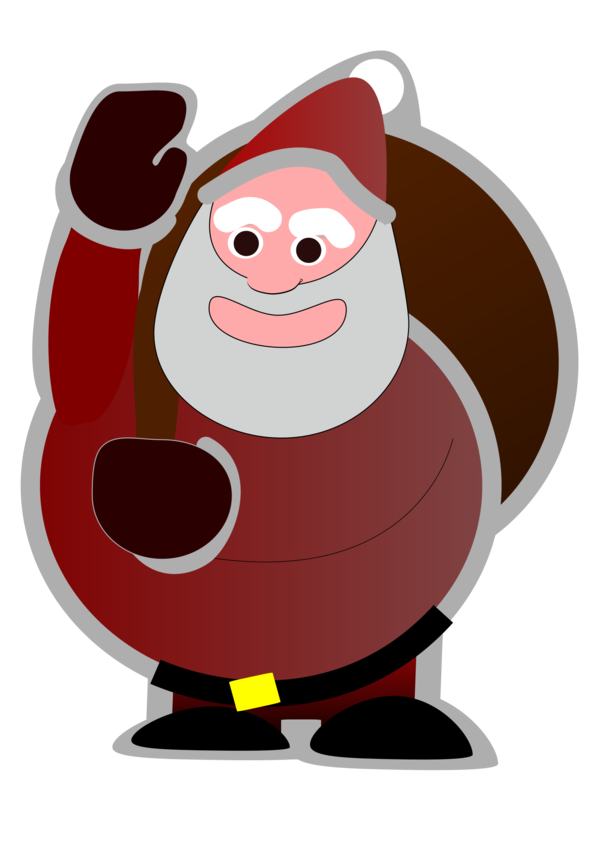 Free Christmas Santa Claus Clipart Clipart Transparent Background