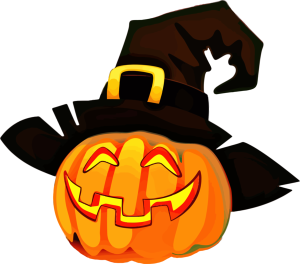 Free Halloween Pumpkin Headgear Jack O Lantern Clipart Clipart Transparent Background