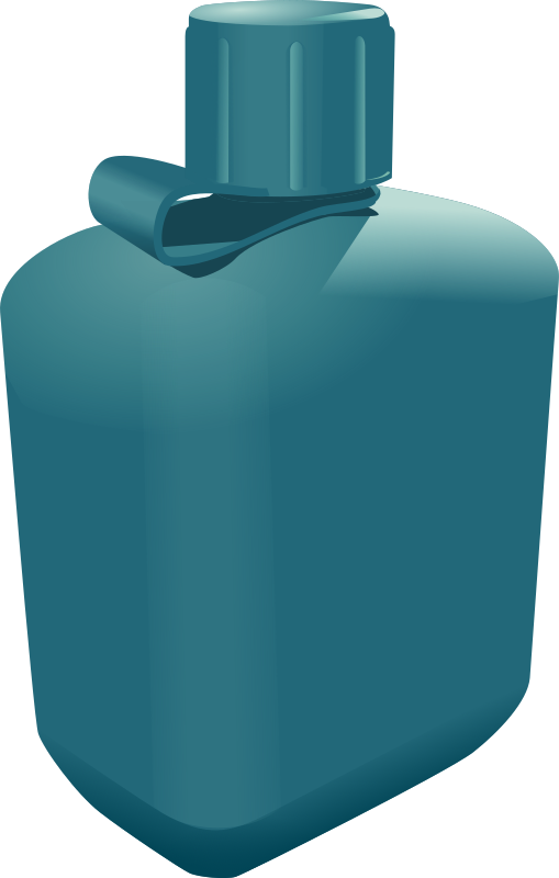 Free Water Aqua Turquoise Bottle Clipart Clipart Transparent Background