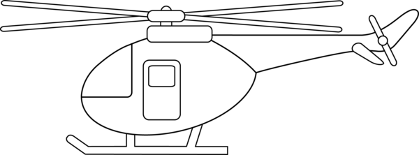 Free Book Helicopter Rotor Black And White Line Art Clipart Clipart Transparent Background