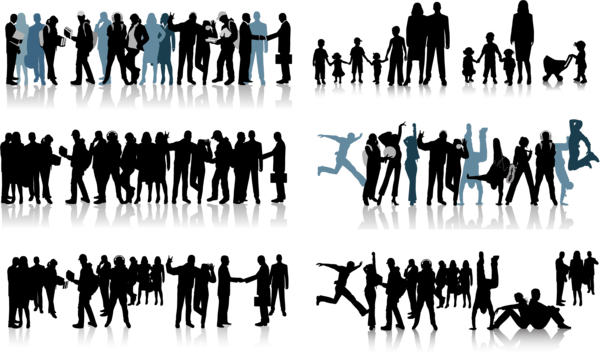 Free Team Social Group Team Silhouette Clipart Clipart Transparent Background