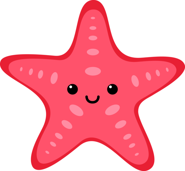 Free Ocean Starfish Cartoon Line Clipart Clipart Transparent Background