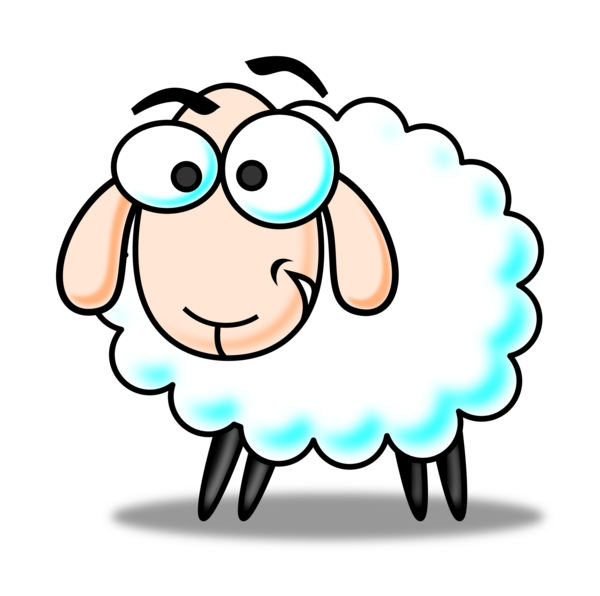 Free Sheep Facial Expression Nose Smile Clipart Clipart Transparent Background